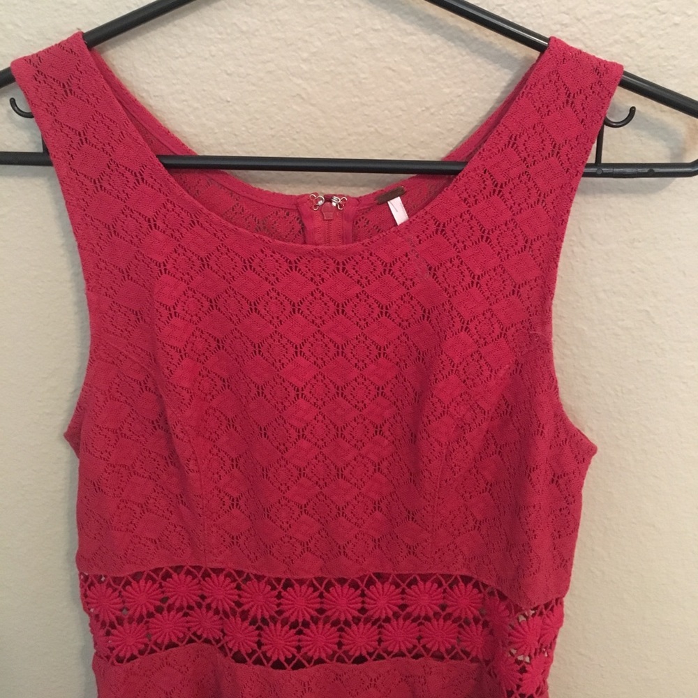 FREE PEOPLE DRESS RED